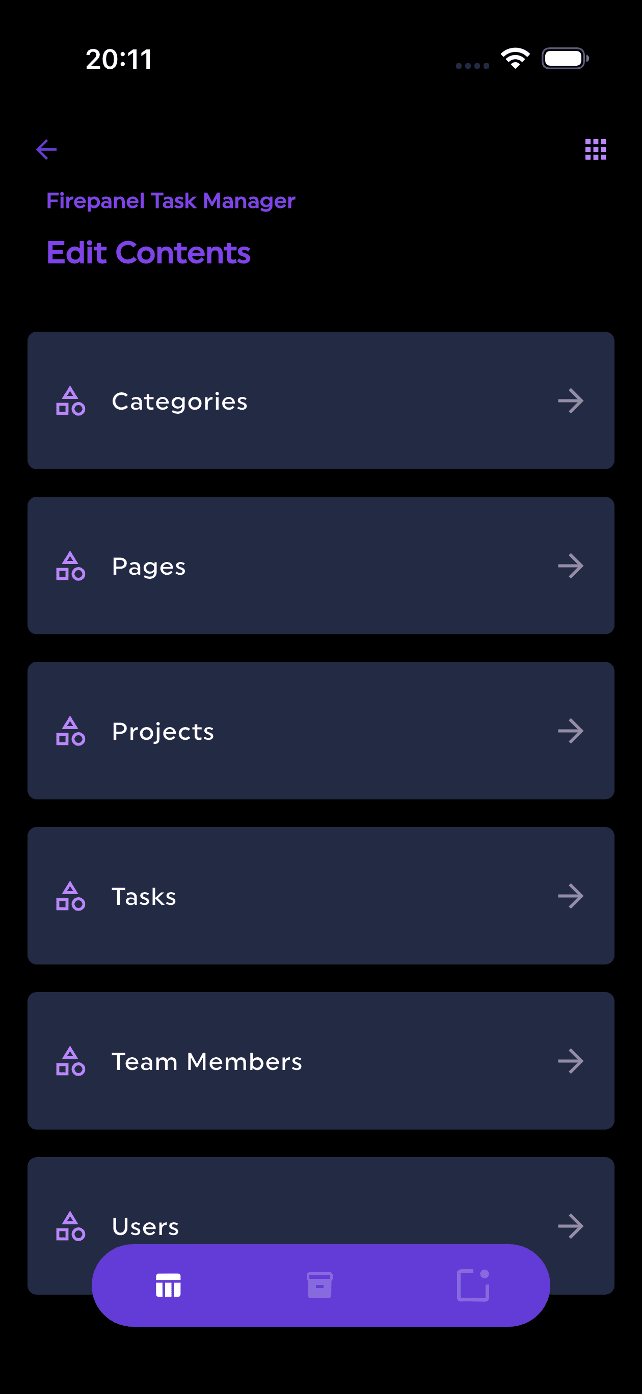 Firepanel app screen 1 Firepanel app screen 1