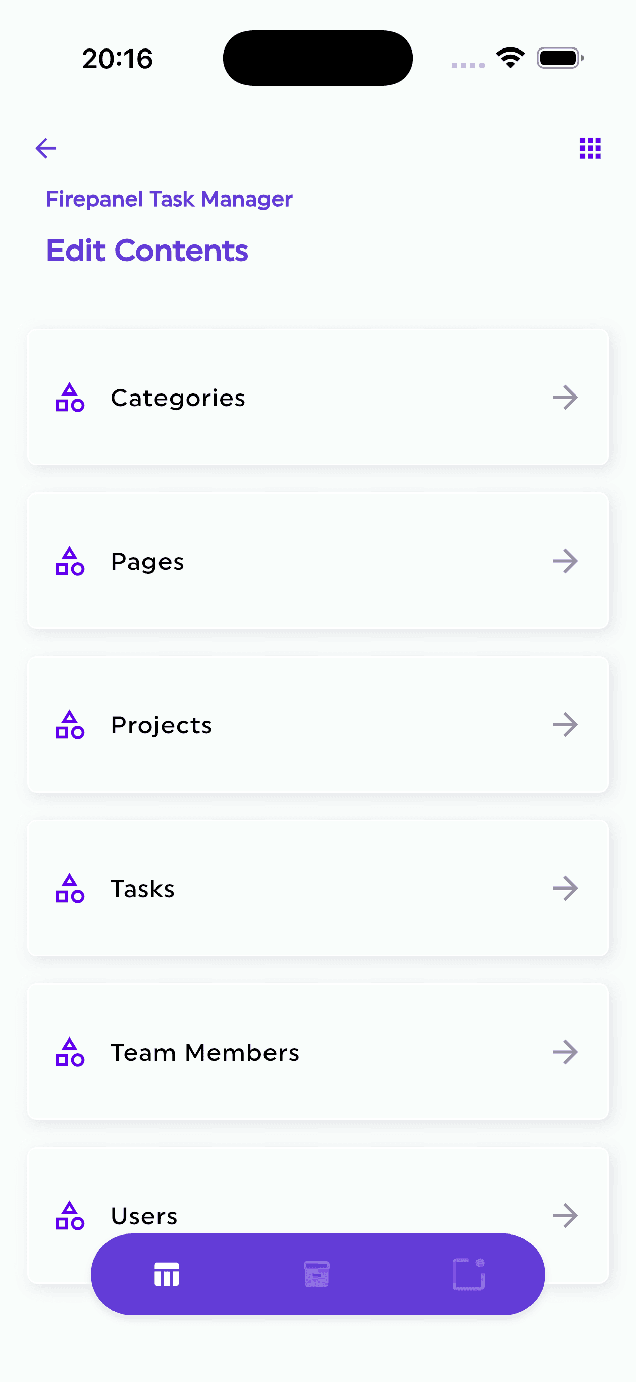 Firepanel app screen 1 Firepanel app screen 1