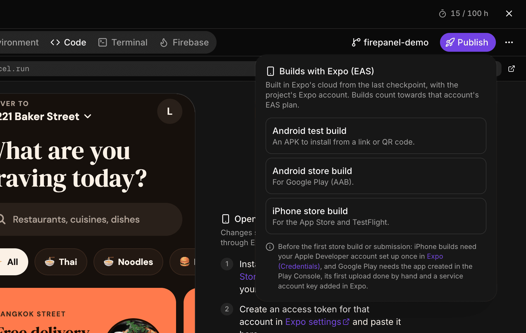 Publish it: Firepanel Build